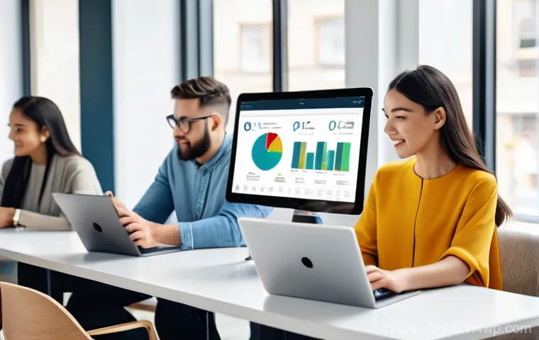 기술 공유 플랫폼의 수익성 분석 및 개선 방안 - **Smart Monetization and Premium Features**
"A vibrant, modern co-working space bathed in natura...