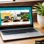 Home 20 기술 공유 플랫폼의 수익 모델 연구 - A modern technology sharing platform interface shown on a sleek laptop and smartphone screen, featur...